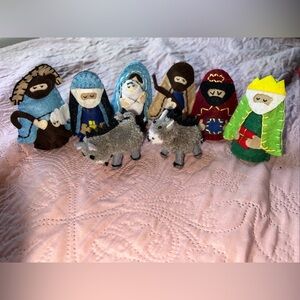 Colorful My first Felt Nativity Set 8 pieces